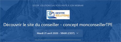 Dernier Webinar le 21/04 &agrave; 10 heures - D&eacute;couvrir le site du conseiller