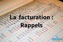 La facturation : Rappels