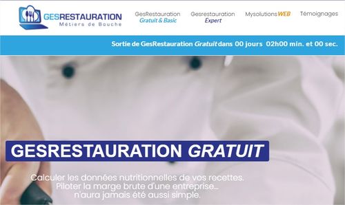 GesRestauration Gratuit - Dans 2 heures sur vos &eacute;crans !