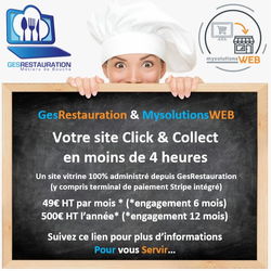 Click & Collect en 4 heures - Restaurants stations de ski - Urgent