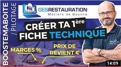 Cr&eacute;er une fiche technique sur GesRestauration Gratuit - Boostemaboite
