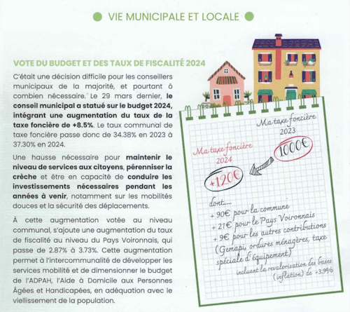 Coublevie 38500 - Questions Imp&ocirc;t foncier, un imp&ocirc;t injuste...