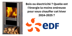 Bois ou &eacute;lectricit&eacute;? Quelle est l'&eacute;nergie la moins on&eacute;reuse cet hiver?