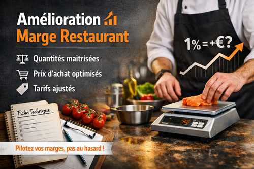 Am&eacute;lioration marge restaurant : 3 leviers concrets et mesurables